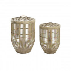 Basket set DKD Home Decor Bamboo (40 x 40 x 61 cm)