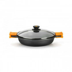 Casserole BRA A270545 Black Black/Orange Metal Aluminium (45 cm)