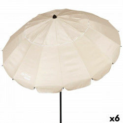 Parasol Aktive Crème Aluminium 240 x 235 x 240 cm (6 Unités)