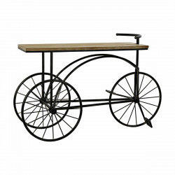 Consola DKD Home Decor Negro Metal Abeto 128 x 40 x 82 cm