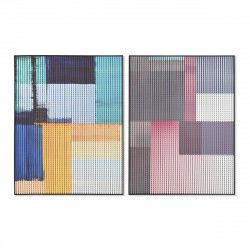 Schilderij DKD Home Decor Modern 75 x 3 x 100 cm 75 x 3,3 x 100 cm (2 Stuks)