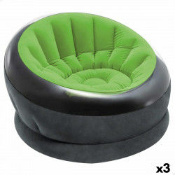 Opblaasbare stoel Intex Empire 112 x 109 x 60 cm Groen (3 Stuks)