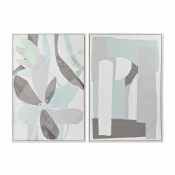 Schilderij DKD Home Decor 83 x 4,5 x 123 cm Blad van een plant Scandinavisch...