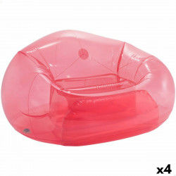 Fauteuil de piscine gonflable Intex Beanless Transparent Rose 137 x 74 x 127...