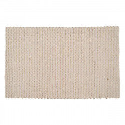 Carpet White Natural 70 % cotton 30 % Jute 200 x 290 cm