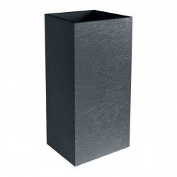 Vaso EDA Graphit Grigio Grigio scuro Plastica Quadrato 39,5 x 39,5 x 80 cm