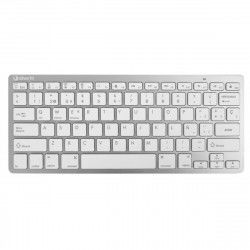 Teclado Silver HT Teclado Inalámbrico Colors Edition - Blanco Qwerty Español...