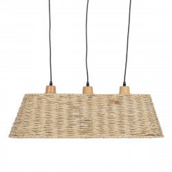 Lampadario Nero Naturale Ferro 220-240 V 77 x 27 x 92 cm