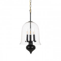 Suspension Noir Verre Fer 220-240 V 33 x 33 x 54 cm