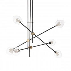 Plafondlamp Zwart Gouden Kristal Ijzer 220-240 V 97 x 97 x 90 cm