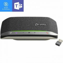 Dankzij de draagbare Bluetooth®-luidsprekers Poly Sync 20+ Zwart Zwart/Gris