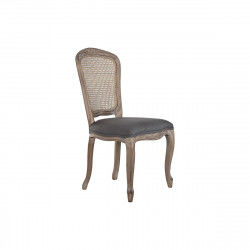 Chaise de Salle à Manger DKD Home Decor Gris Naturel 53 x 49 x 95 cm