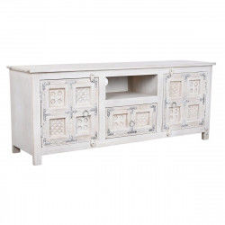 Mueble de TV DKD Home Decor Blanco Madera Madera de mango 151 x 40 x 60 cm