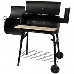 Coal Barbecue with Wheels Aktive Black Steel Plastic Enamelled Metal 106 x...