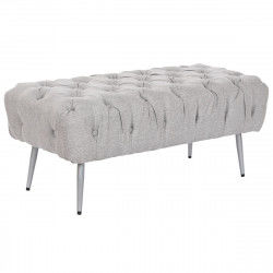 Kruk Home ESPRIT Grijs Zilverkleurig Polyester Metaal 103 x 46 x 42 cm