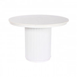 Tavolo da Pranzo Home ESPRIT Bianco Metallo Marmo 110 x 110 x 76 cm