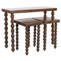 Console Home ESPRIT Marrone scuro Legno di mango 102 x 35 x 73 cm (3 Pezzi)