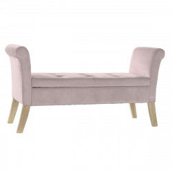 Banqueta DKD Home Decor   Rosa Madera Plástico 130 x 44 x 69 cm