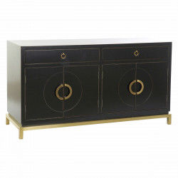 Credenza DKD Home Decor   Nero Dorato Metallo Pioppo 150 x 50 x 80 cm