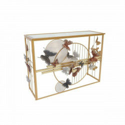 Console DKD Home Decor Miroir Doré Métal Multicouleur (108 x 37 x 80 cm)