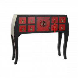 Console DKD Home Decor 98,5 x 27 x 80 cm Sapin Noir Bois MDF