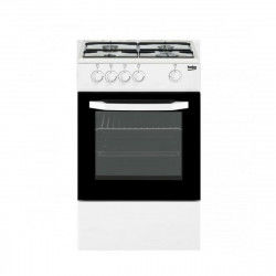 Cocina de Gas BEKO CSG42010DWN Negro/Blanco