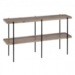 Console Zwart Natuurlijk Ijzer Hout MDF 120 x 30 x 70 cm