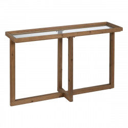 Console Natuurlijk Gehard glas Sparrenhout 120 x 33 x 75 cm