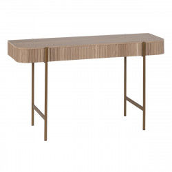 Consola Dorado Natural Hierro Madera MDF 120 x 40 x 73 cm