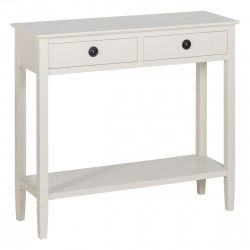 Console Blanc Bois de pin Bois MDF 90 x 30 x 81 cm