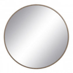 Wall mirror Natural Crystal MDF Wood 89,5 x 4,5 x 89,5 cm