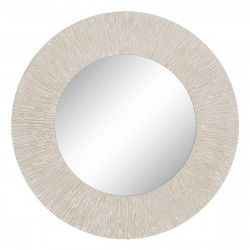 Miroir mural Blanc Bois 90 x 2 x 90 cm