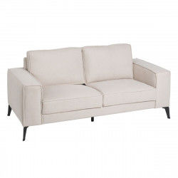 Sofa Schwarz Creme Nylon Polyester 175 x 86 x 81 cm