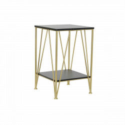 Side table DKD Home Decor 41 x 41 x 63,5 cm Black Golden Metal Wood