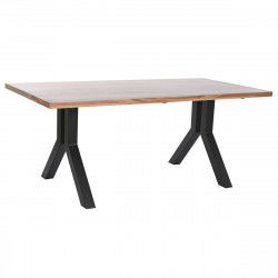 Eettafel DKD Home Decor Natuurlijk Zwart Metaal 180 x 90 x 75 cm