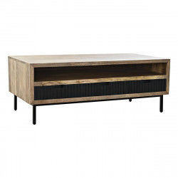 Table Basse DKD Home Decor Noir Marron Clair Métal Bois de manguier 120 x 60...