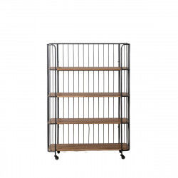 Shelves Black Beige Iron Fir wood 115 x 42 x 153 cm