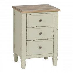 Nightstand Beige Natural Fir wood DMF 45 x 35 x 65 cm