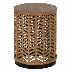 Small Side Table Natural Iron Fir wood MDF Wood 39 x 39 x 51,5 cm