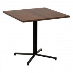 Table Noir Naturel Bois MDF 80 x 80 x 75 cm