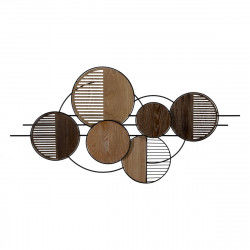 Wall Decoration Modern Black Natural Iron 134 x 4,4 x 69,2 cm