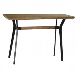 Console DKD Home Decor Noir Naturel Métal Sapin 120 x 40 x 81 cm