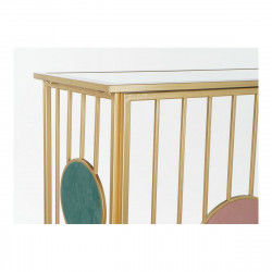 Console DKD Home Decor Roze Gouden Metaal Cirkels (120 x 36 x 90 cm)