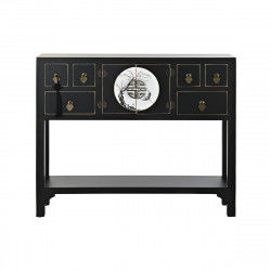 Mesa auxiliar DKD Home Decor 95 x 26 x 79 cm Abeto Negro Dorado Metal Blanco...