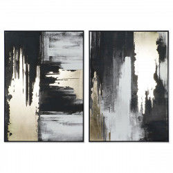 Schilderij DKD Home Decor Abstract Modern 100 x 4 x 140 cm (2 Stuks)