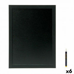 Lavagna Securit Woody Teca Da muro Nero 40 x 30 cm