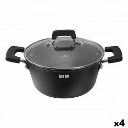 Kookpot met Glazen Deksel Quttin Grand Chef 3 mm (4 Stuks)