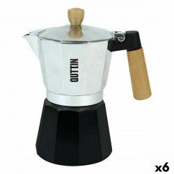 Italiaanse Koffiepot Quttin 12 Koppar Hout Aluminium (6 Stuks)