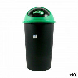 Cubo para la Basura Tontarelli Big hoop Negro Verde 50 L 39 x 39 x 72 cm (10...