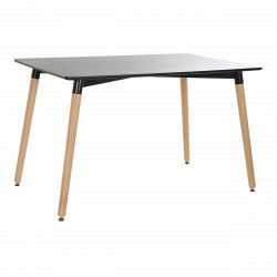 Mesa de Comedor DKD Home Decor Negro Natural Madera Abedul Madera MDF 120 x...